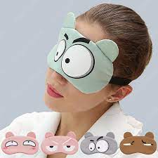 1pc Cartoon Face Sleep Eye Mask Cute Funny Lovely Eye Cover Sleeping Mask Travel Rest Eye Band Kids Eye shade Patch Blindfold